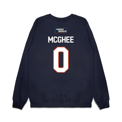 Virginia - NCAA Women's Basketball : Olivia McGhee - NCAA® March Madness® 2026 Premium Crewneck Sweatshirt-1