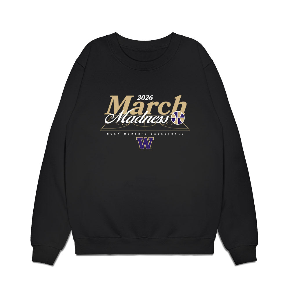 Washington - NCAA Women's Basketball : Nina Cain - NCAA® March Madness® 2026 Premium Crewneck Sweatshirt-0