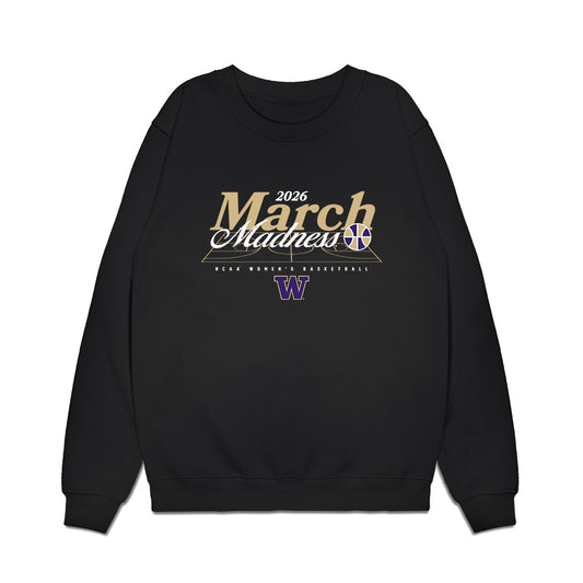 Washington - NCAA Women's Basketball : Nina Cain - NCAA® March Madness® 2026 Premium Crewneck Sweatshirt-0