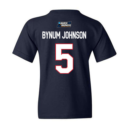 Howard - NCAA Women's Basketball : Destiny Bynum johnson - NCAA® March Madness® 2026 Youth T-Shirt-1