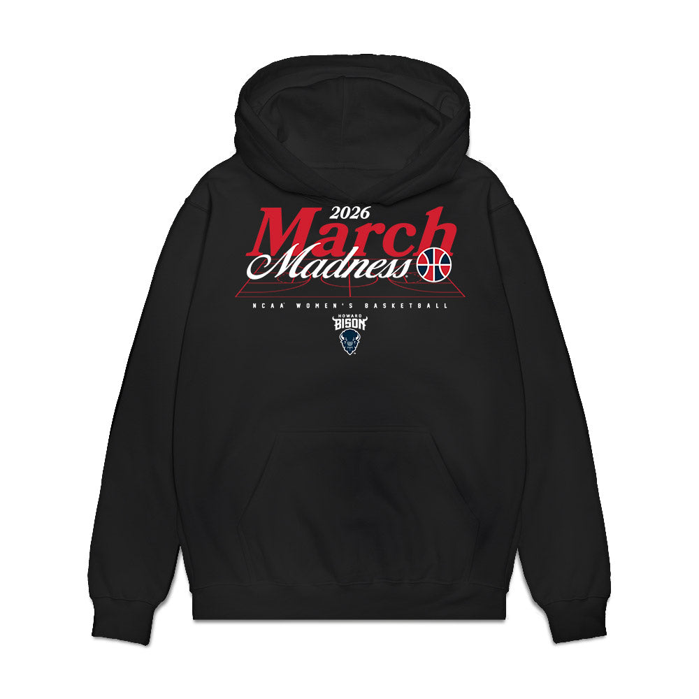 Howard - NCAA Women's Basketball : Jada Kendrick - NCAA® March Madness® 2026 Premium Hooded Sweatshirt-0