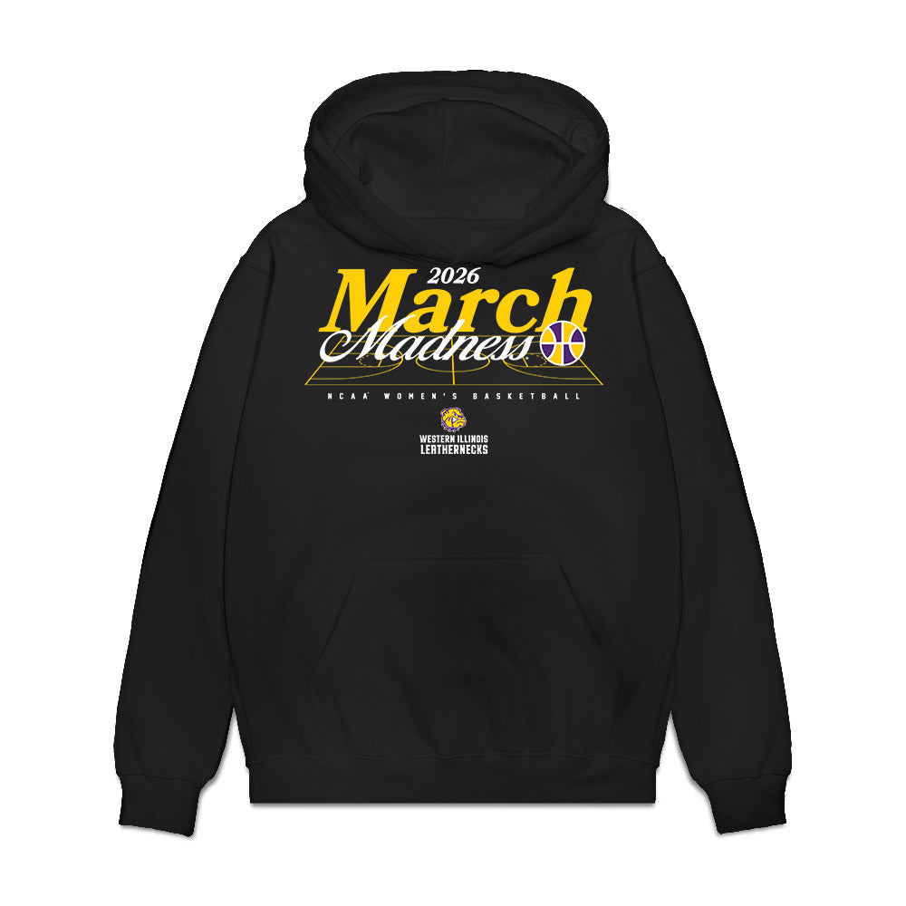 WIU - NCAA Women's Basketball : Sidney Skrobot - NCAA® March Madness® 2026 Premium Hooded Sweatshirt-0