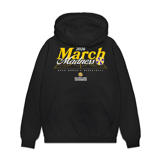 WIU - NCAA Women's Basketball : Sidney Skrobot - NCAA® March Madness® 2026 Premium Hooded Sweatshirt-0