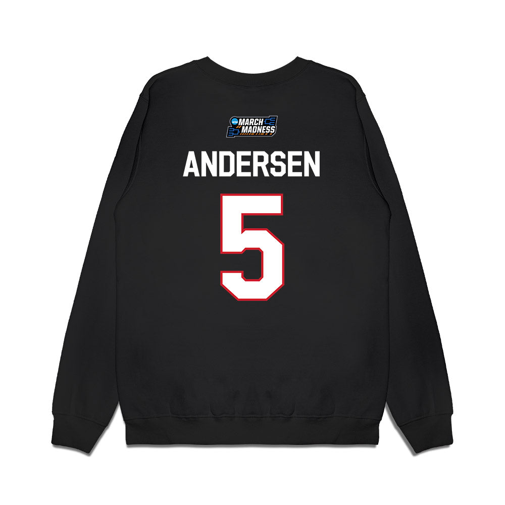 Fairfield - NCAA Women's Basketball : Meghan Andersen - NCAA® March Madness® 2026 Premium Crewneck Sweatshirt-1