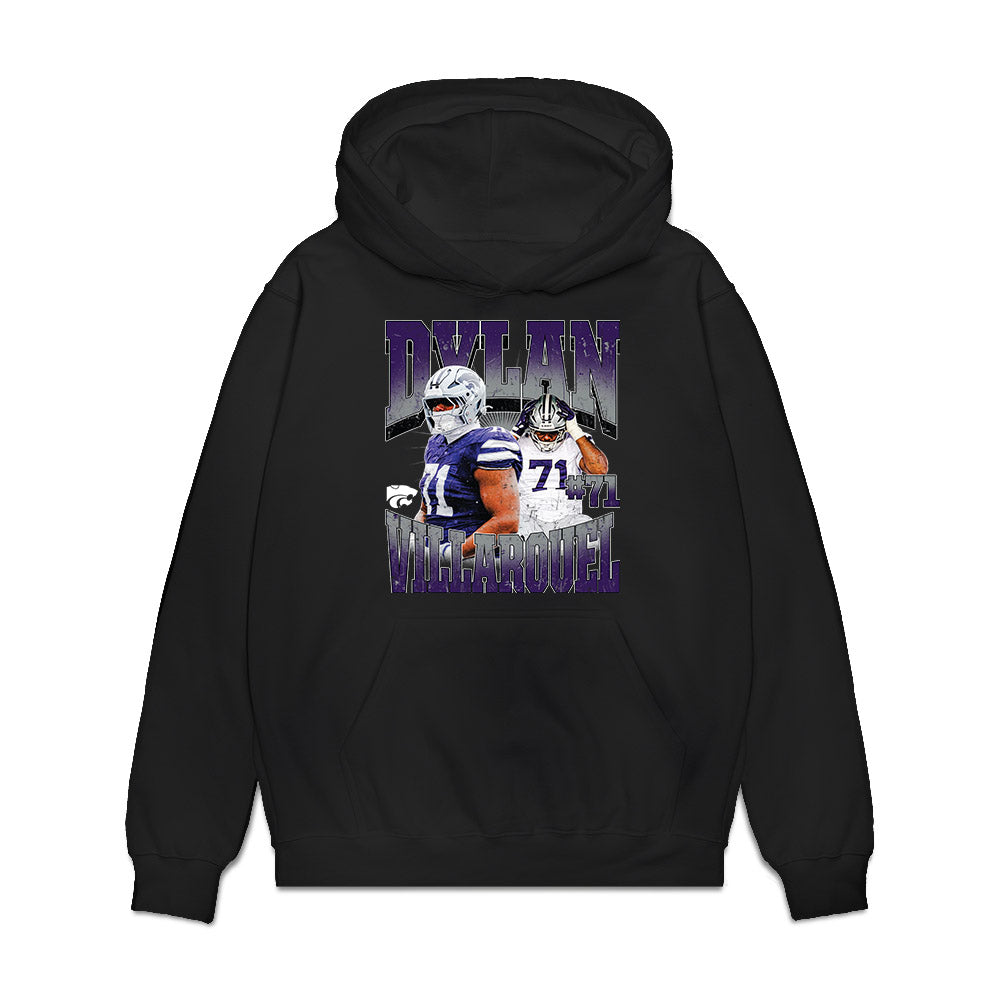 Kansas State - NCAA Football : Dylan Villarouel - Collage Premium Hooded Sweatshirt-0