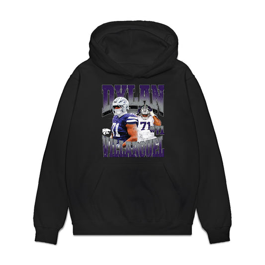 Kansas State - NCAA Football : Dylan Villarouel - Collage Premium Hooded Sweatshirt-0