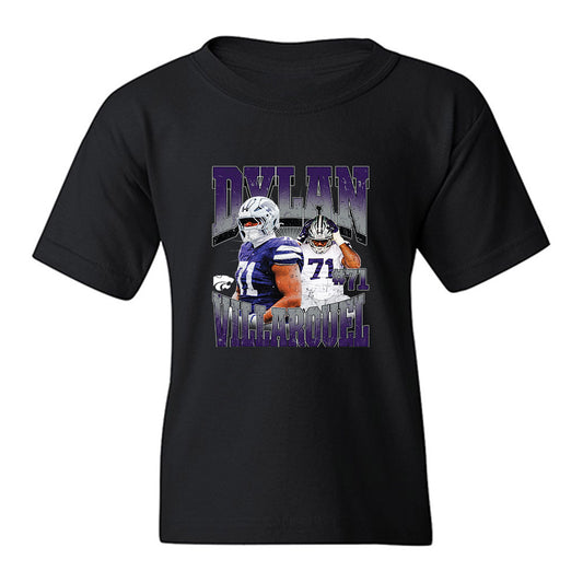 Kansas State - NCAA Football : Dylan Villarouel - Collage Youth T-Shirt-0