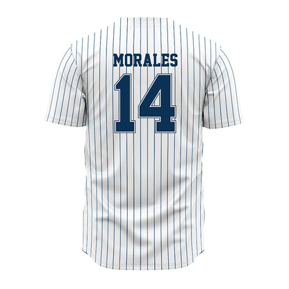 Old Dominion - NCAA Baseball : Efrain Morales - Pinstripe Jersey-1