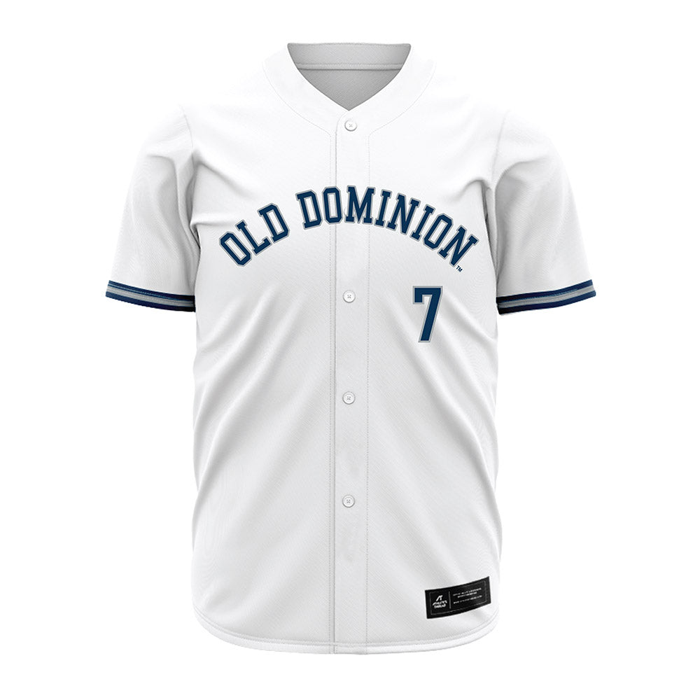 Old Dominion - NCAA Baseball : Will Johnson - White Jersey-0
