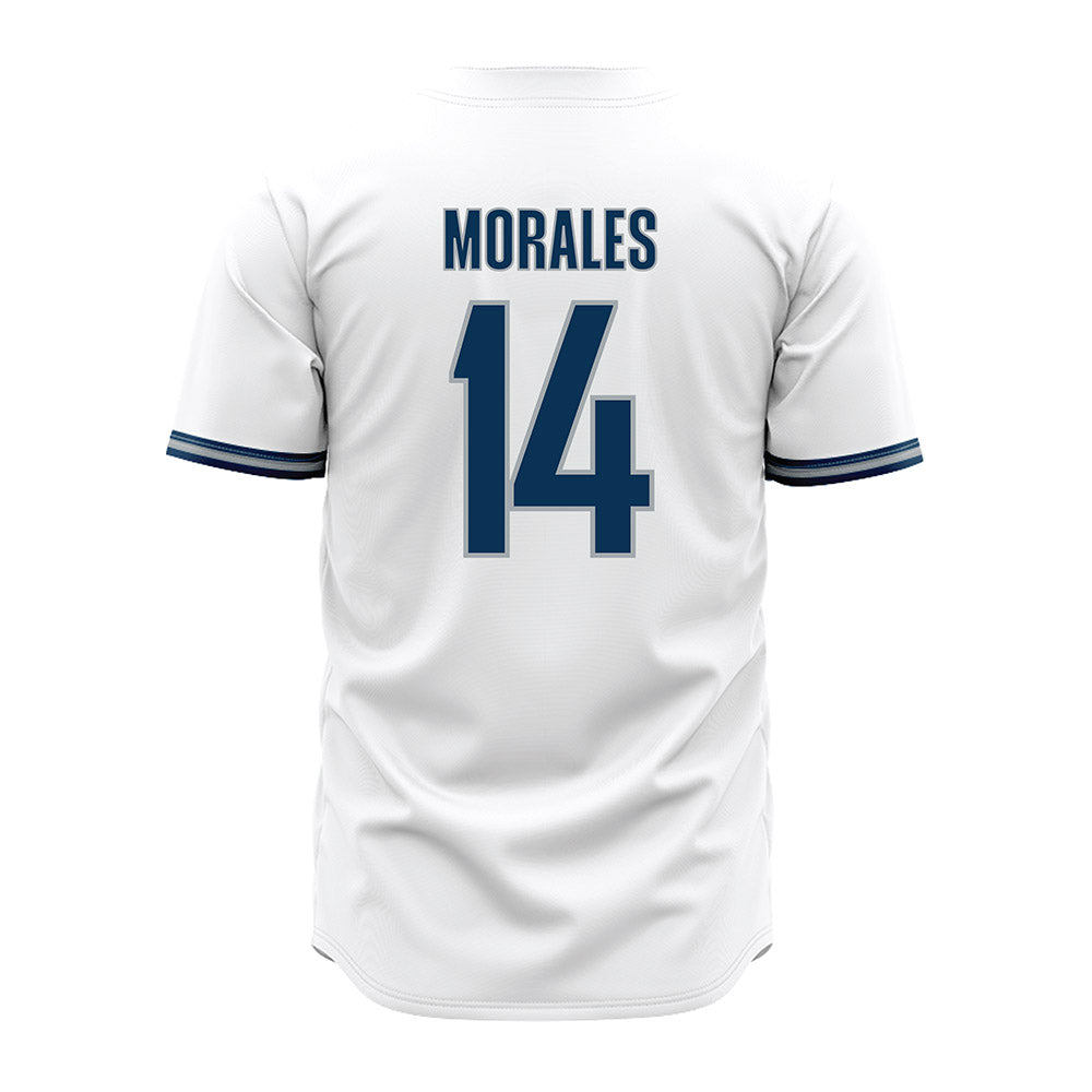 Old Dominion - NCAA Baseball : Efrain Morales - White Jersey-1