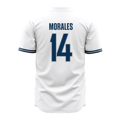 Old Dominion - NCAA Baseball : Efrain Morales - White Jersey-1
