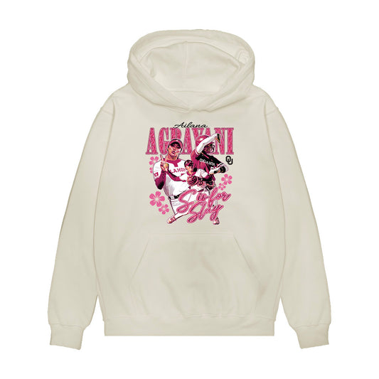 Oklahoma - NCAA Softball : Ailana Agbayani - Collage Premium Hooded Sweatshirt-0