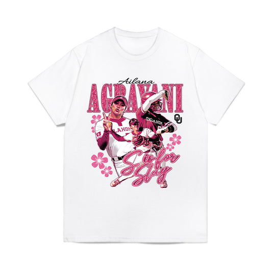 Oklahoma - NCAA Softball : Ailana Agbayani - Collage Comfort Colors T-Shirt-0