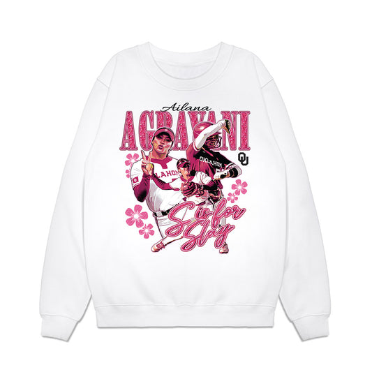 Oklahoma - NCAA Softball : Ailana Agbayani - Collage Premium Crewneck Sweatshirt-0