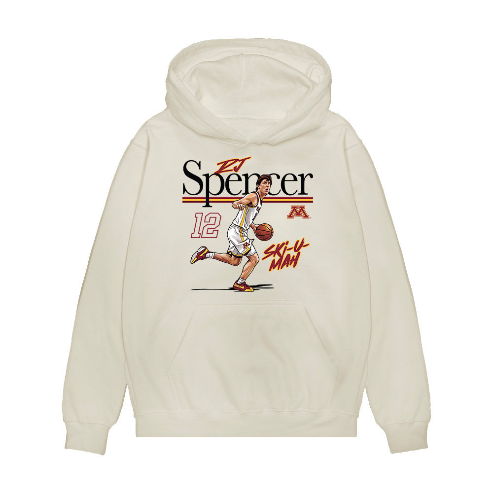 Minnesota - NCAA Men's Basketball : RJ Spencer - Graphic Premium Hooded Sweatshirt-0