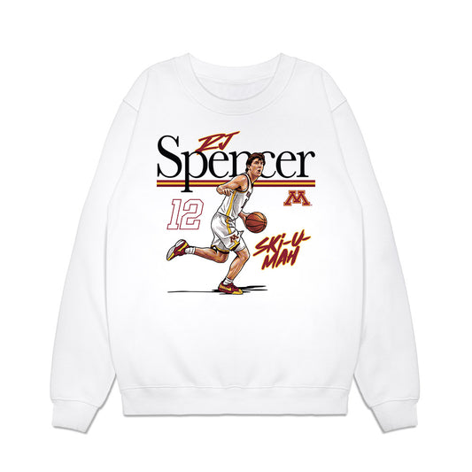 Minnesota - NCAA Men's Basketball : RJ Spencer - Graphic Premium Crewneck Sweatshirt-0