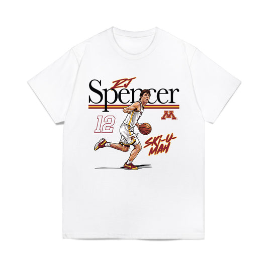 Minnesota - NCAA Men's Basketball : RJ Spencer - Graphic Comfort Colors T-Shirt-0