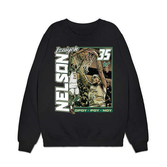 USF - NCAA Men's Basketball : Izaiyah Nelson - Collage Premium Crewneck Sweatshirt-0