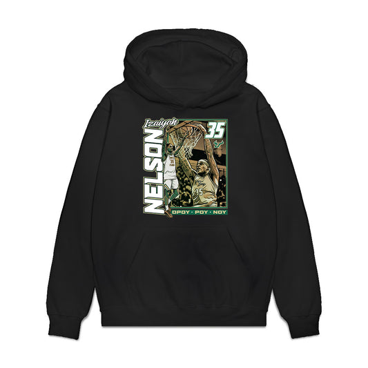 USF - NCAA Men's Basketball : Izaiyah Nelson - Collage Premium Hooded Sweatshirt-0