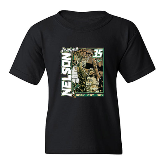 USF - NCAA Men's Basketball : Izaiyah Nelson - Collage Youth T-Shirt-0
