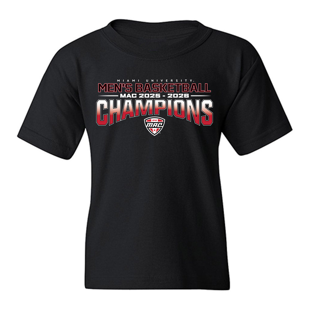 Miami of Ohio - NCAA Men's Basketball : MAC '25-'26 Champions Team Collage Youth T-Shirt-0