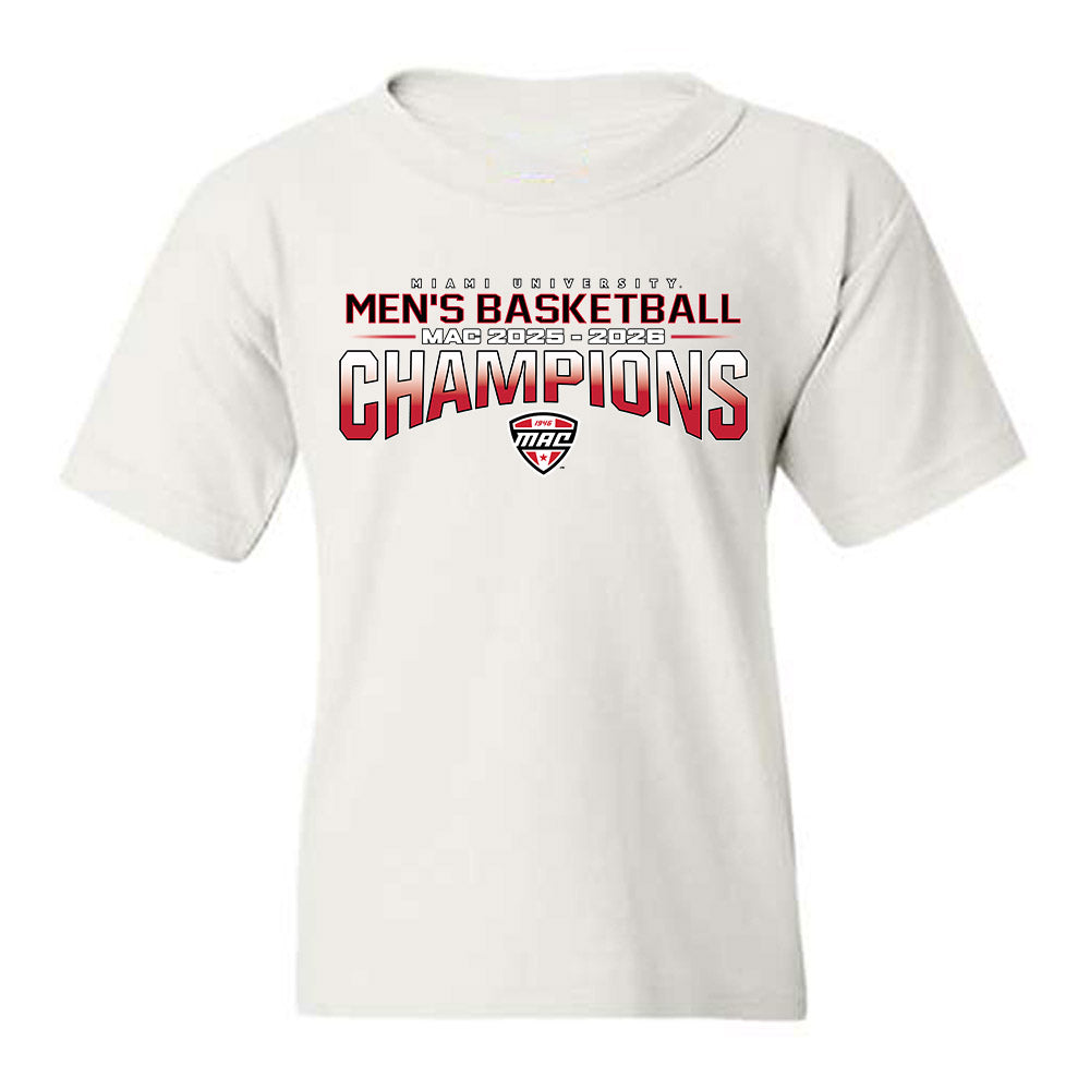 Miami of Ohio - NCAA Men's Basketball : MAC '25-'26 Champions Team Collage Youth T-Shirt-0