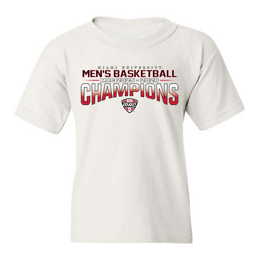Miami of Ohio - NCAA Men's Basketball : MAC '25-'26 Champions Team Collage Youth T-Shirt-0