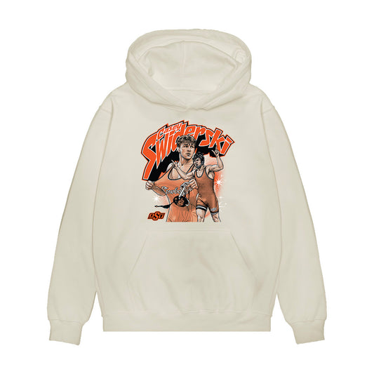 Oklahoma State - NCAA Wrestling : Casey Swiderski - Premium Hooded Sweatshirt-0