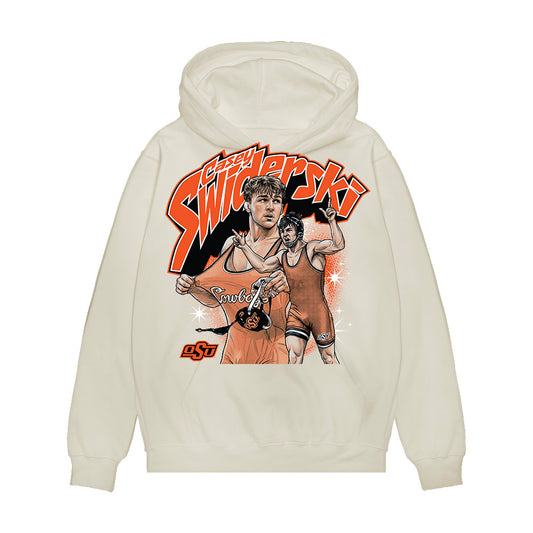 Oklahoma State - NCAA Wrestling : Casey Swiderski - Premium Hooded Sweatshirt-0