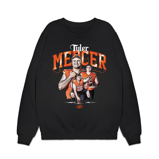 Oklahoma State - NCAA Football : Tyler Mercer - Collage Premium Crewneck Sweatshirt-0