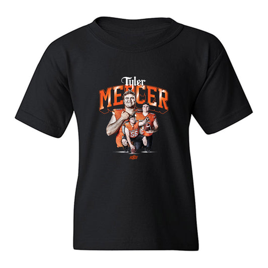 Oklahoma State - NCAA Football : Tyler Mercer - Collage Youth T-Shirt-0