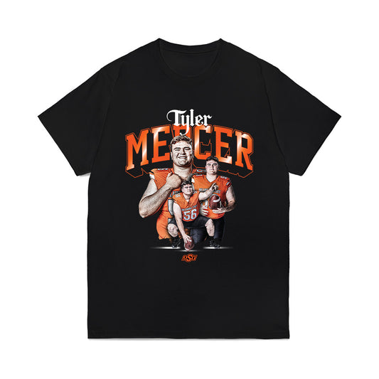 Oklahoma State - NCAA Football : Tyler Mercer - Collage Comfort Colors T-Shirt-0