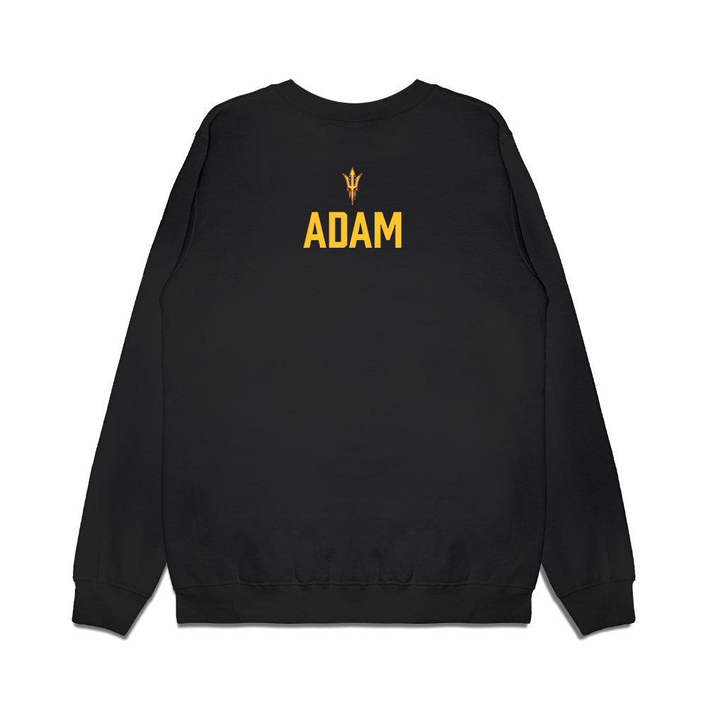 Arizona State - NCAA Men's Swimming & Diving : Jonathon Adam - Conference Champions Premium Crewneck Sweatshirt-1