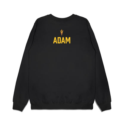 Arizona State - NCAA Men's Swimming & Diving : Jonathon Adam - Conference Champions Premium Crewneck Sweatshirt-1