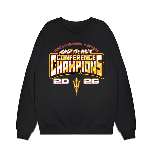 Arizona State - NCAA Men's Swimming & Diving : Lucien Vergnes - Conference Champions Premium Crewneck Sweatshirt-0