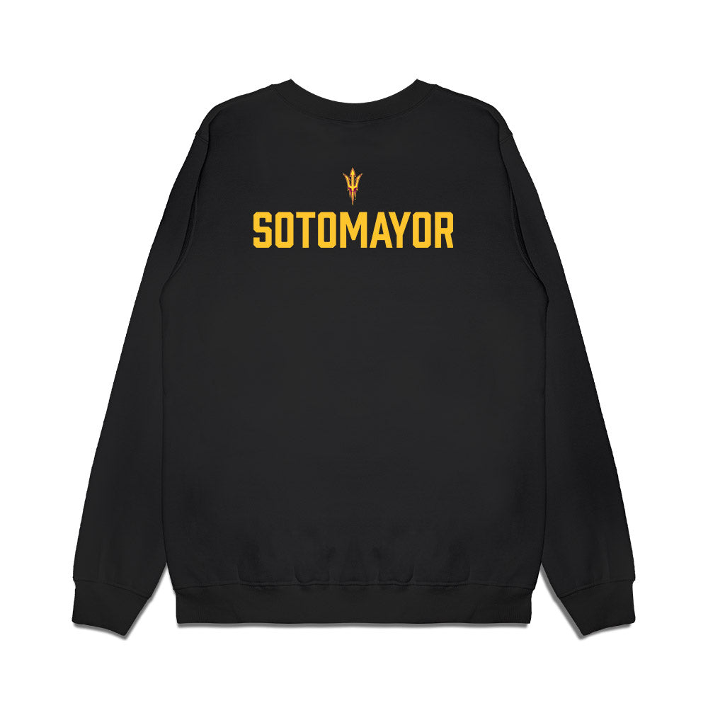 Arizona State - NCAA Women's Swimming & Diving : Alexia Sotomayor - Back to Back Conference Champions Premium Crewneck Sweatshirt-1