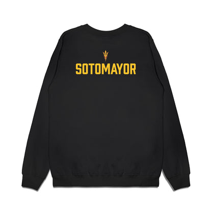 Arizona State - NCAA Women's Swimming & Diving : Alexia Sotomayor - Back to Back Conference Champions Premium Crewneck Sweatshirt-1