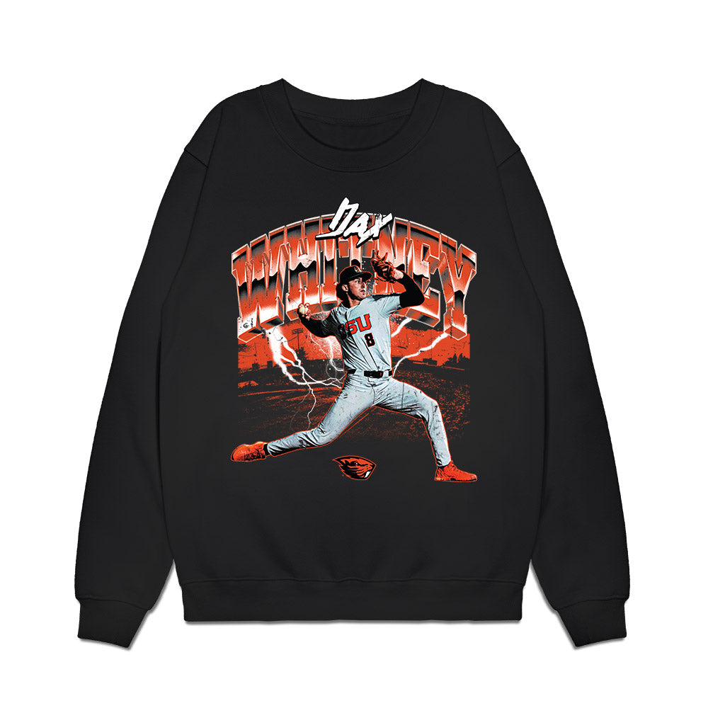 Oregon State - NCAA Baseball : Dax Whitney - Collage Premium Crewneck Sweatshirt-0