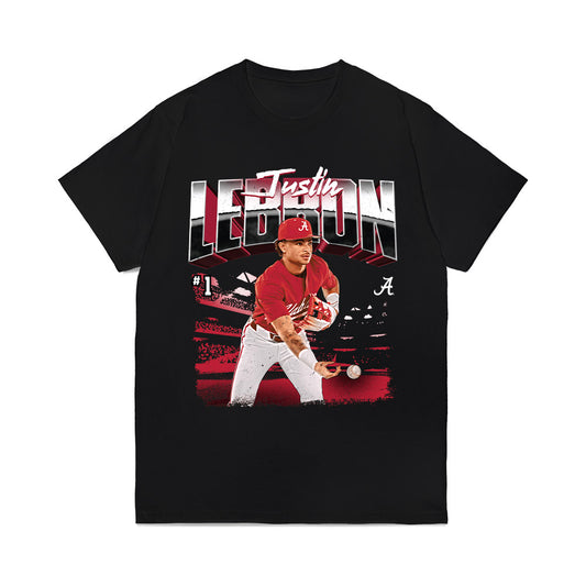 Alabama - NCAA Baseball : Justin Lebron - Collage Comfort Colors T-Shirt-0