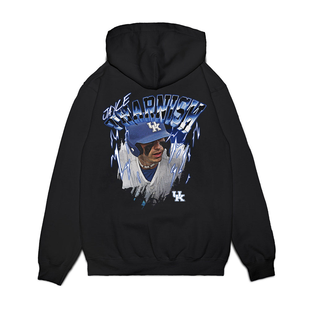 Kentucky - NCAA Baseball : Jayce Tharnish - Collage Premium Hooded Sweatshirt-1