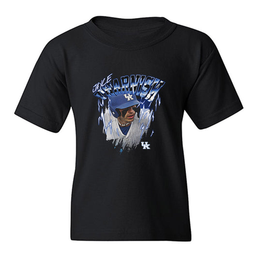 Kentucky - NCAA Baseball : Jayce Tharnish - Collage Youth T-Shirt-0