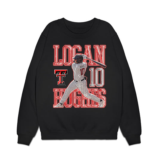 Texas Tech - NCAA Baseball : Logan Hughes - Collage Premium Crewneck Sweatshirt-0