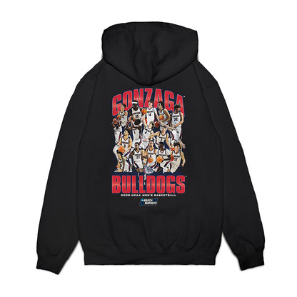 Gonzaga - NCAA Men's Basketball : NCAA® March Madness® 2026 Team Collage Premium Hooded Sweatshirt-1