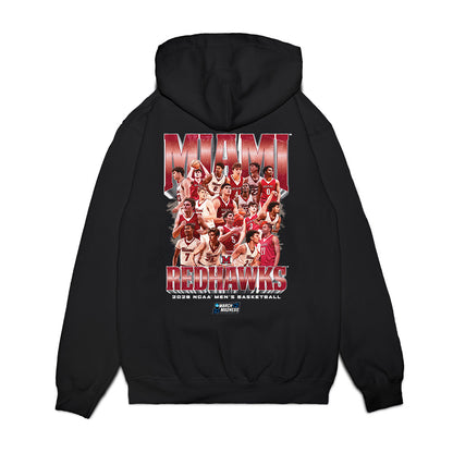 Miami of Ohio - NCAA Men's Basketball : NCAA® March Madness® 2026 Team Collage Premium Hooded Sweatshirt-1