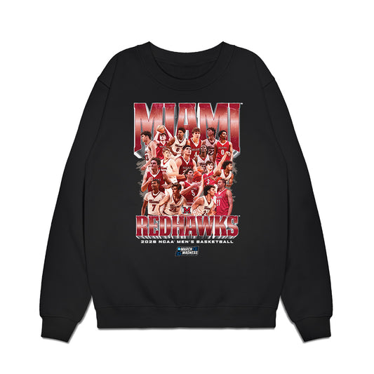Miami of Ohio - NCAA Men's Basketball : NCAA® March Madness® 2026 Team Collage Premium Crewneck Sweatshirt-0
