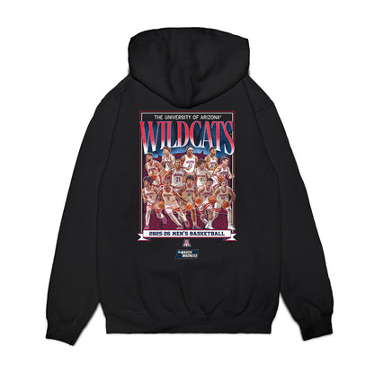 Arizona - NCAA Men's Basketball : NCAA® March Madness® 2026 Team Collage Premium Hooded Sweatshirt-1