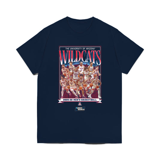 Arizona - NCAA Men's Basketball : NCAA® March Madness® 2026 Team Collage Comfort Colors T-Shirt-0
