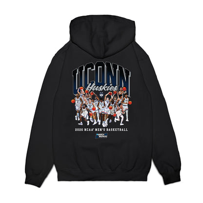 UConn - NCAA Men's Basketball : NCAA® March Madness® 2026 Team Collage Premium Hooded Sweatshirt-1