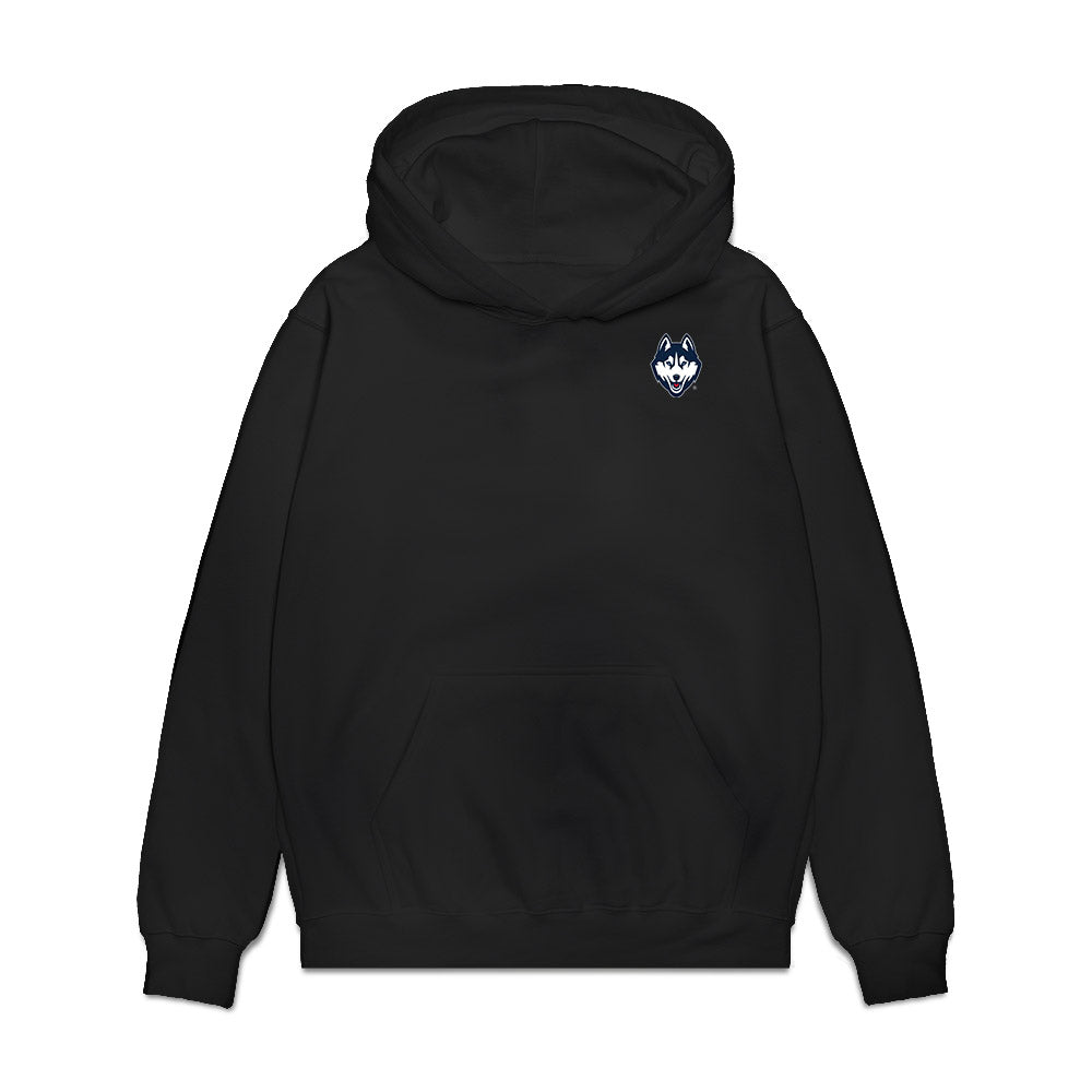 UConn - NCAA Men's Basketball : NCAA® March Madness® 2026 Team Collage Premium Hooded Sweatshirt-0