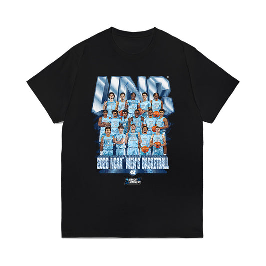UNC - NCAA Men's Basketball : NCAA® March Madness® 2026 Team Collage Comfort Colors T-Shirt-0